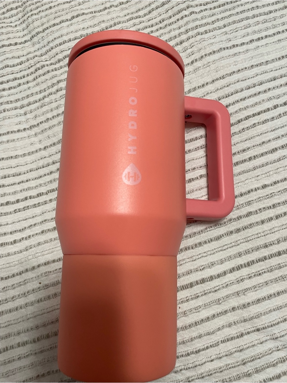 HydroJug Coral Pink Insulated Travel Mug with Handle